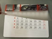 podkładka z kalendarzem