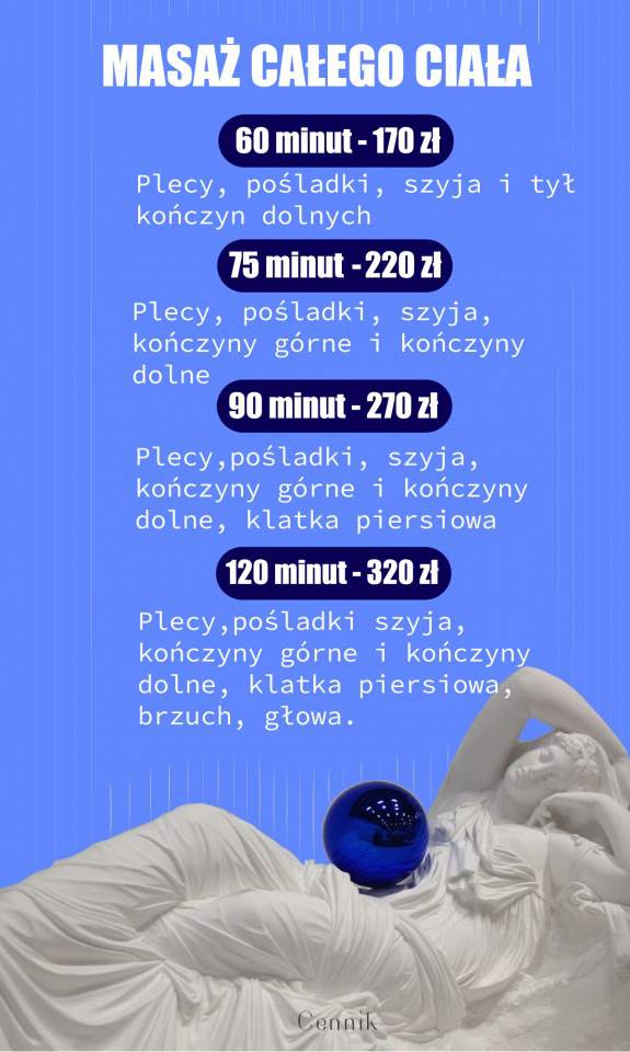 masaż całego ciała