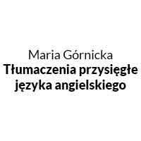 Maria Górnicka Tłumaczenia Przysięgłe Języka Angielskiego - Tłumacze