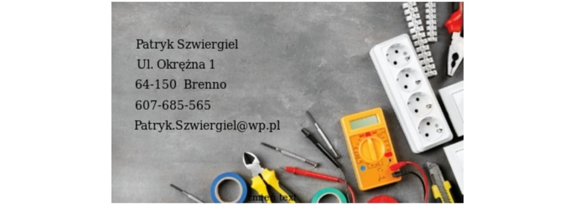 Instalacje Elektryczne Patryk Szwiergiel