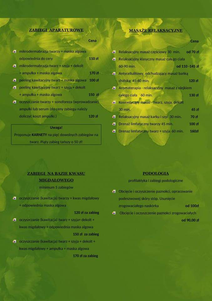 masaże relaksacyjne