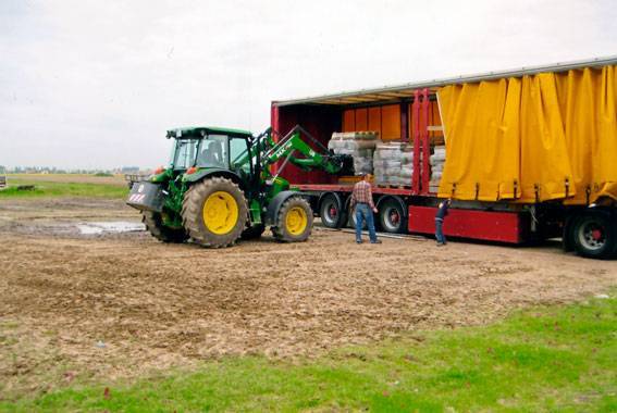 produkcja trawy z rolki