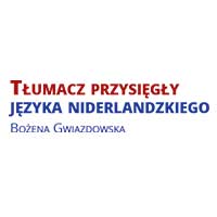 Tłumacz przysięgły języka niderlandzkiego mgr. Bożena Gwiazdowska - Tłumacze przysięgli