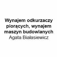 Wynajem Odkurzaczy Piorących, Wynajem Maszyn Budowlanych Agata Białasiewicz - Wynajem maszyn budowlanych