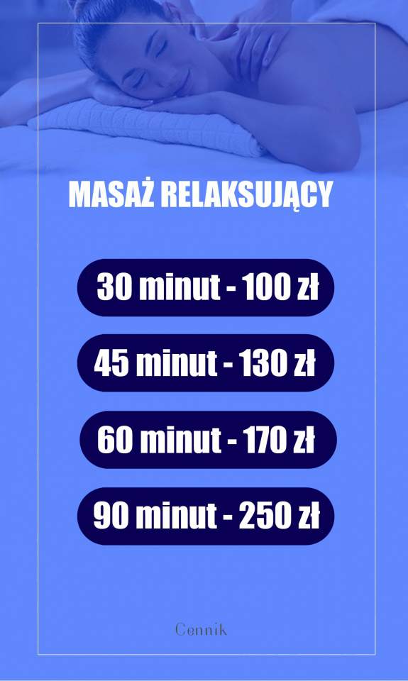 masaż relaksujący