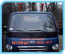 samochód z kontenerem