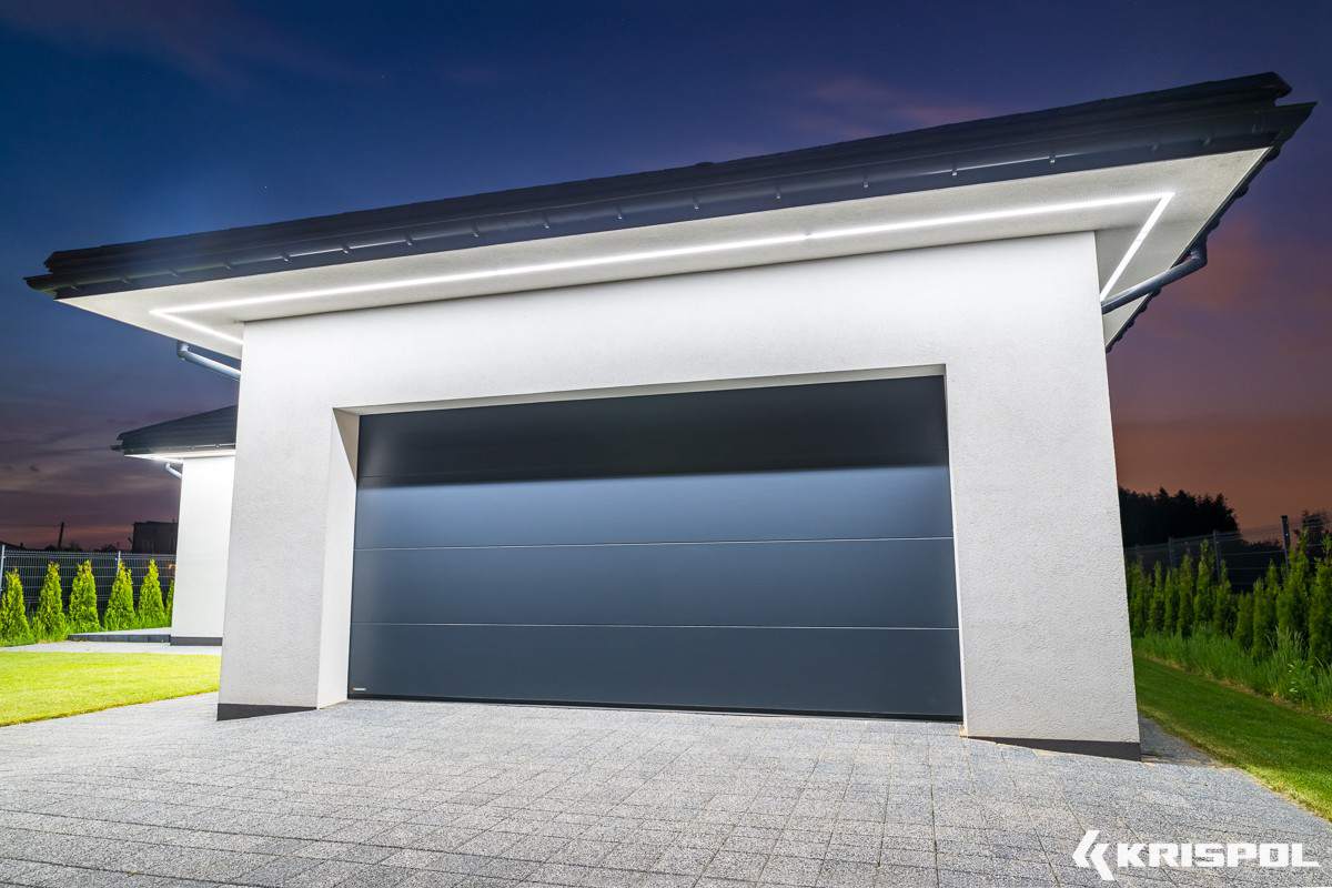 Brama garażowa Krispol antracyt