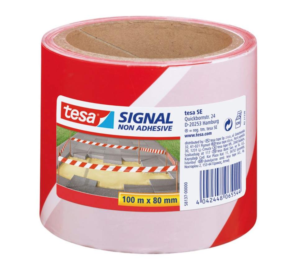 taśma ostrzegawcza bez kleju nadruk dwustronny