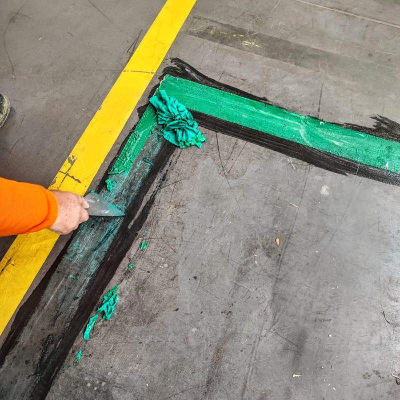 usuwanie oznakowania poziomego