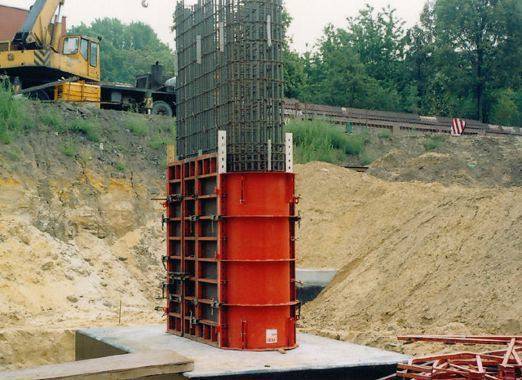 strzemiona, szczelinowe kosze, prefabrykacja, prefabrykaty