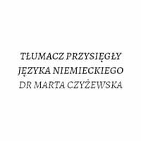 Daf-Mart Dr Marta Czyżewska Tłumacz Przysięgły Języka Niemieckiego - Tłumacze przysięgli