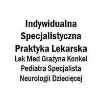 Indywidualna Specjalistyczna Praktyka Lekarska Lek Med Grażyna Konkel Pediatra Specjalista Neurologii Dziecięcej - Neurolodzy