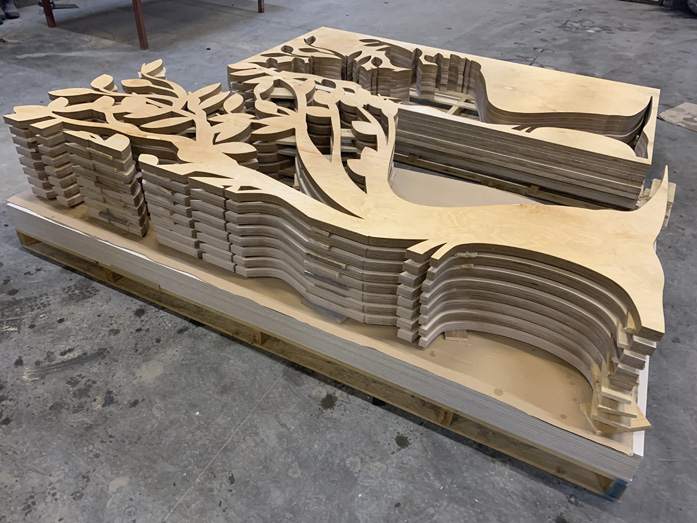 Rs - Tech cięcie wodą drewna