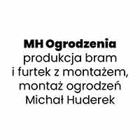 MH Ogrodzenia produkcja bram i furtek z montażem, montaż ogrodzeń Michał Huderek - logo