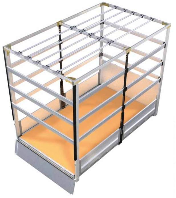 zabudowa z konstrukcją plandekową