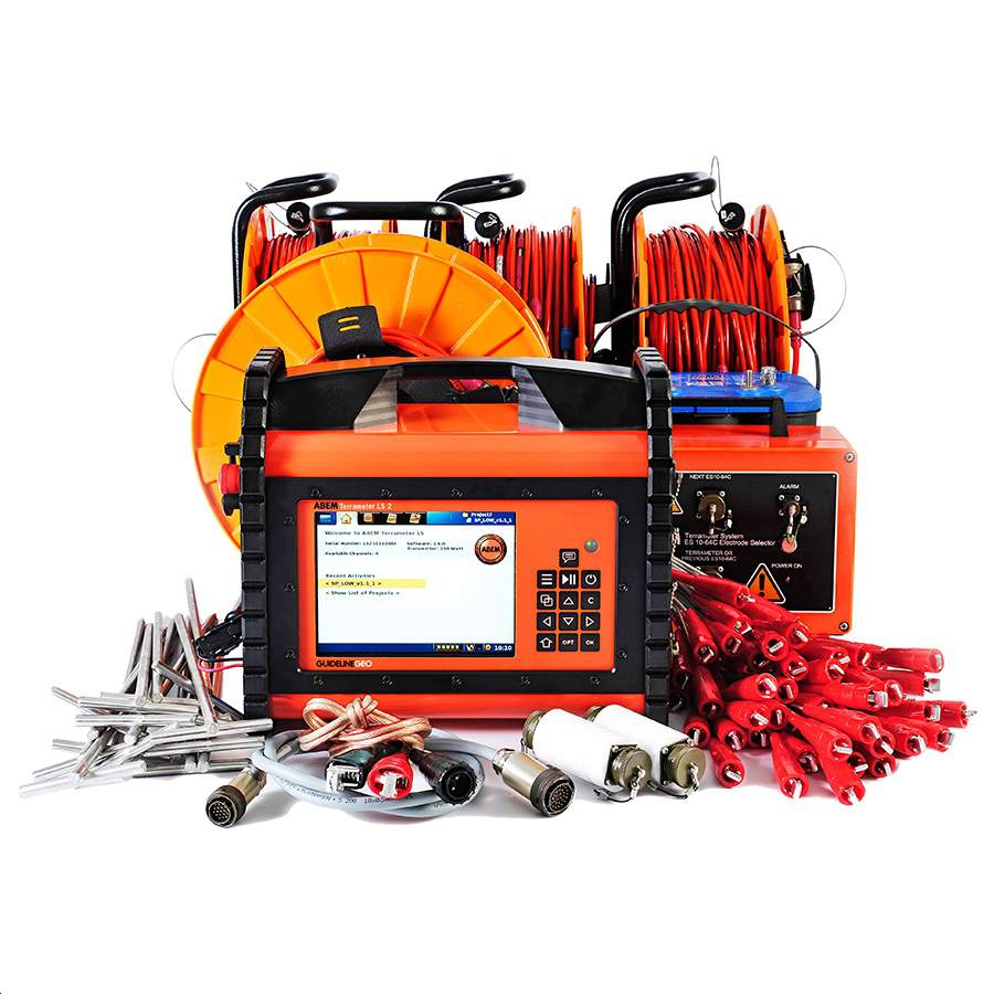 urządzenie do pomiarów geoelektrycznych metodą tomografii elektrooporowej.