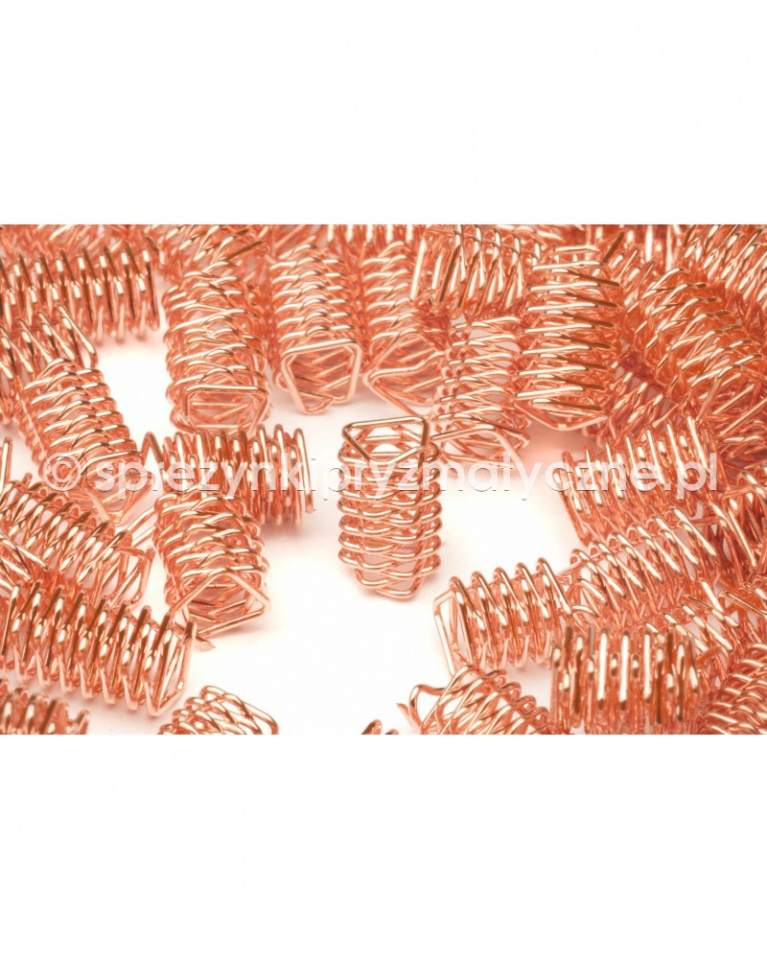 sprężynki pryzmatyczne miedziane