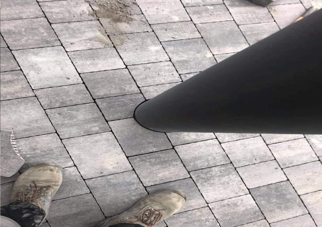 przygotowanie terenu pod kostkę brukową