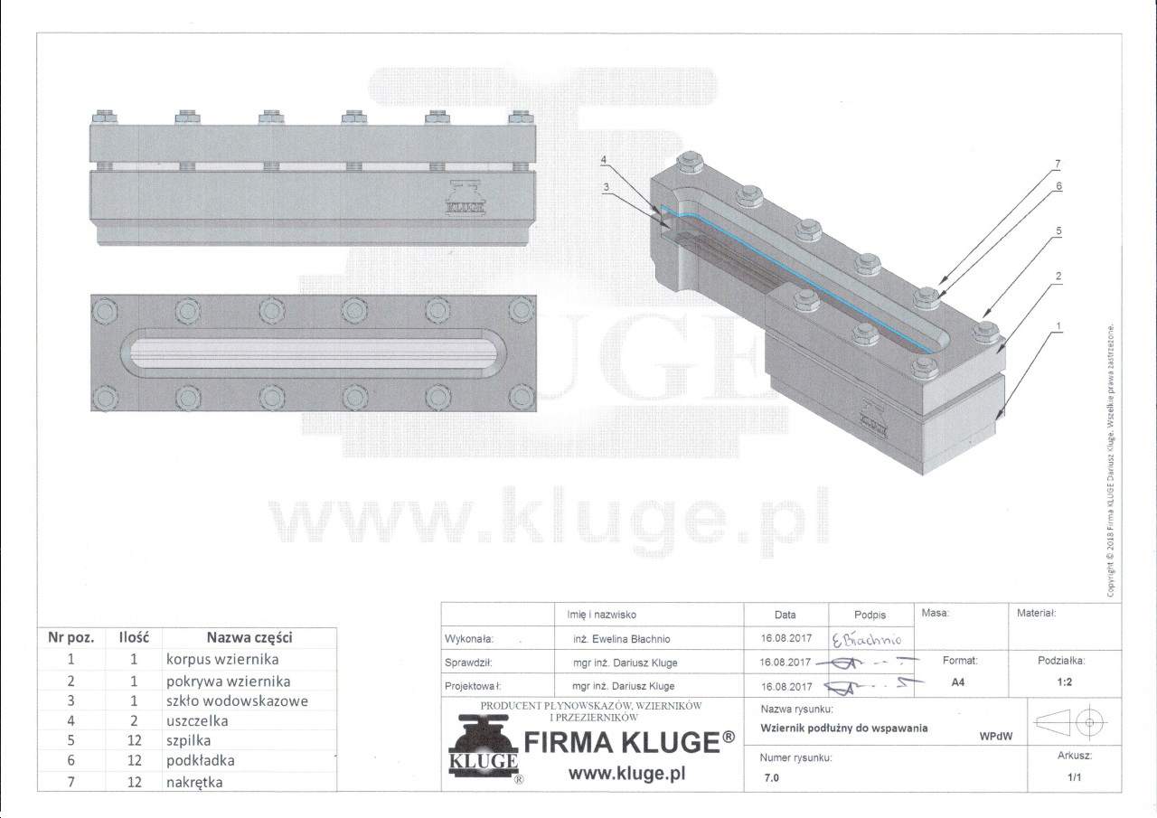 wziernik podłużny 3D, Kluge Kluge Dariusz, Maszewo Duże