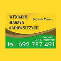 Mariusz Omen Wynajem Maszyn Sadowniczych - Serwis sprzętu rolniczego