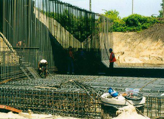 strzemiona, szczelinowe kosze, prefabrykacja, prefabrykaty