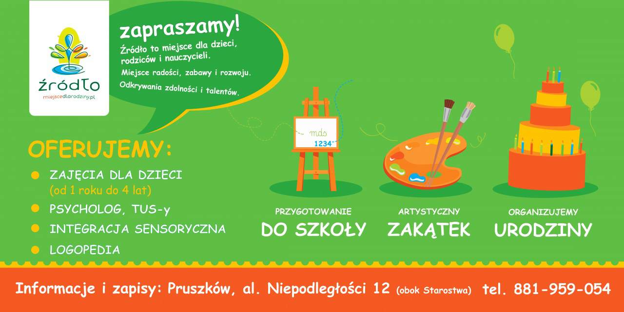 zajęcia dla dzieci, Źródło Dobre Miejsce Dla Całej Rodziny Maria Prokopiuk-Olejnik, Pruszków