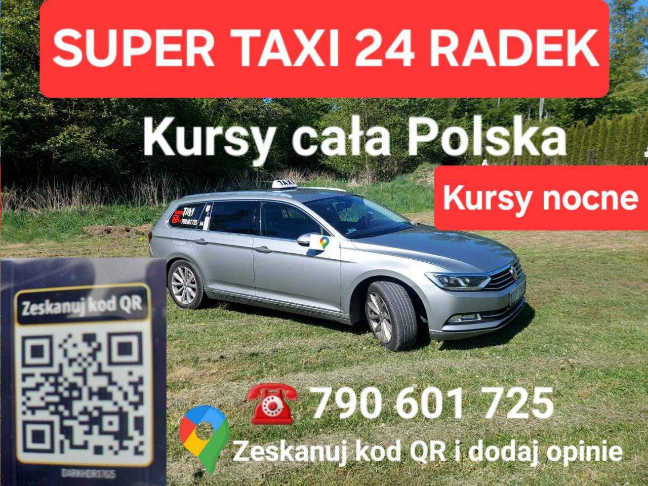 taxi komfortowe auto, przewóz osób, taxi 24h, Super Taxi Radosław Supernak, Gryfice