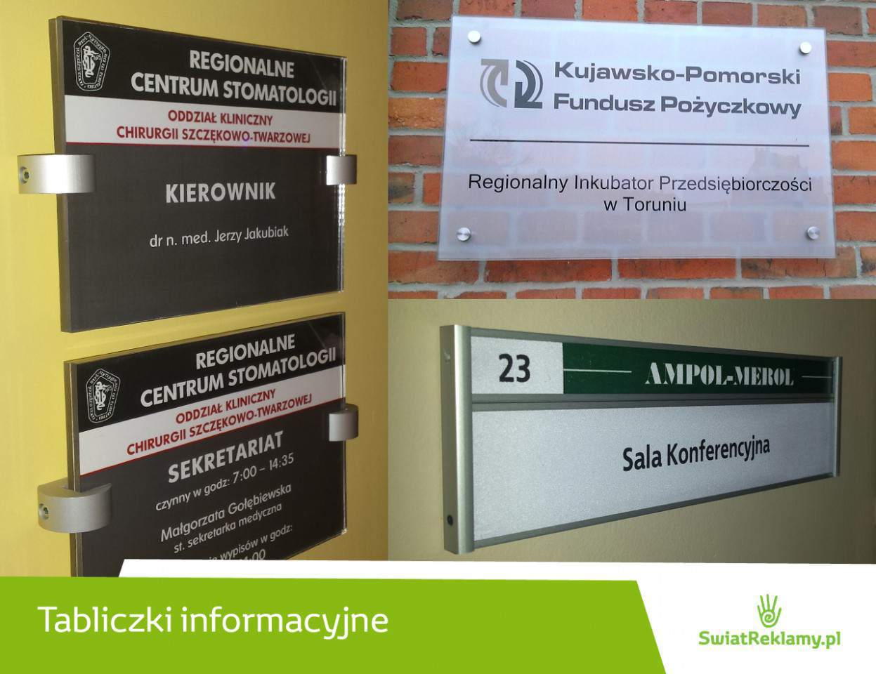 tabliczki informacyjne