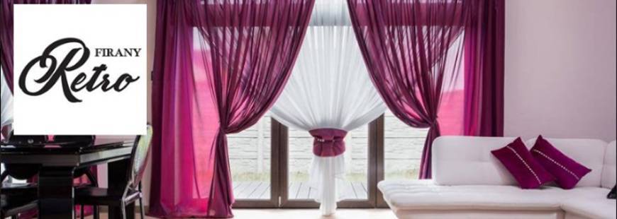 Retro. Firany, zasłony-szycie i aranżacje,