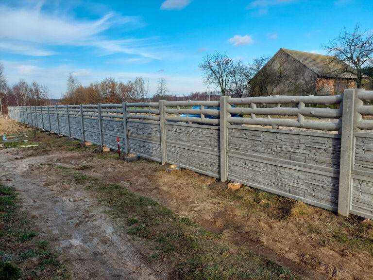 płot betonowy