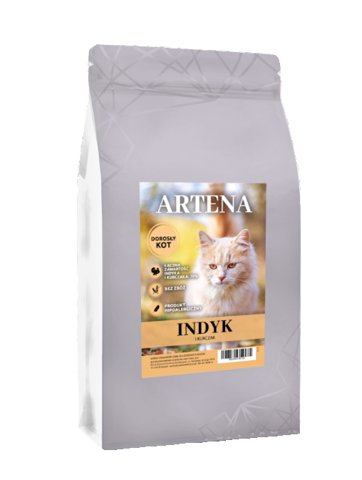 karma artena dla kotów indyk i kurczak