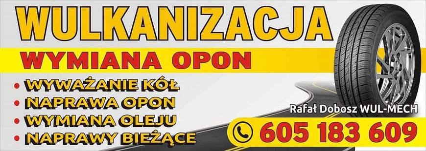 Wul Mech Rafał Dobosz.Wulkanizacja, pomoc drogowa, mechanika pojazdowa., Okaliniec