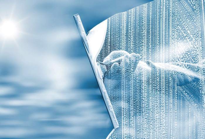 mycie powierzchni szklanych