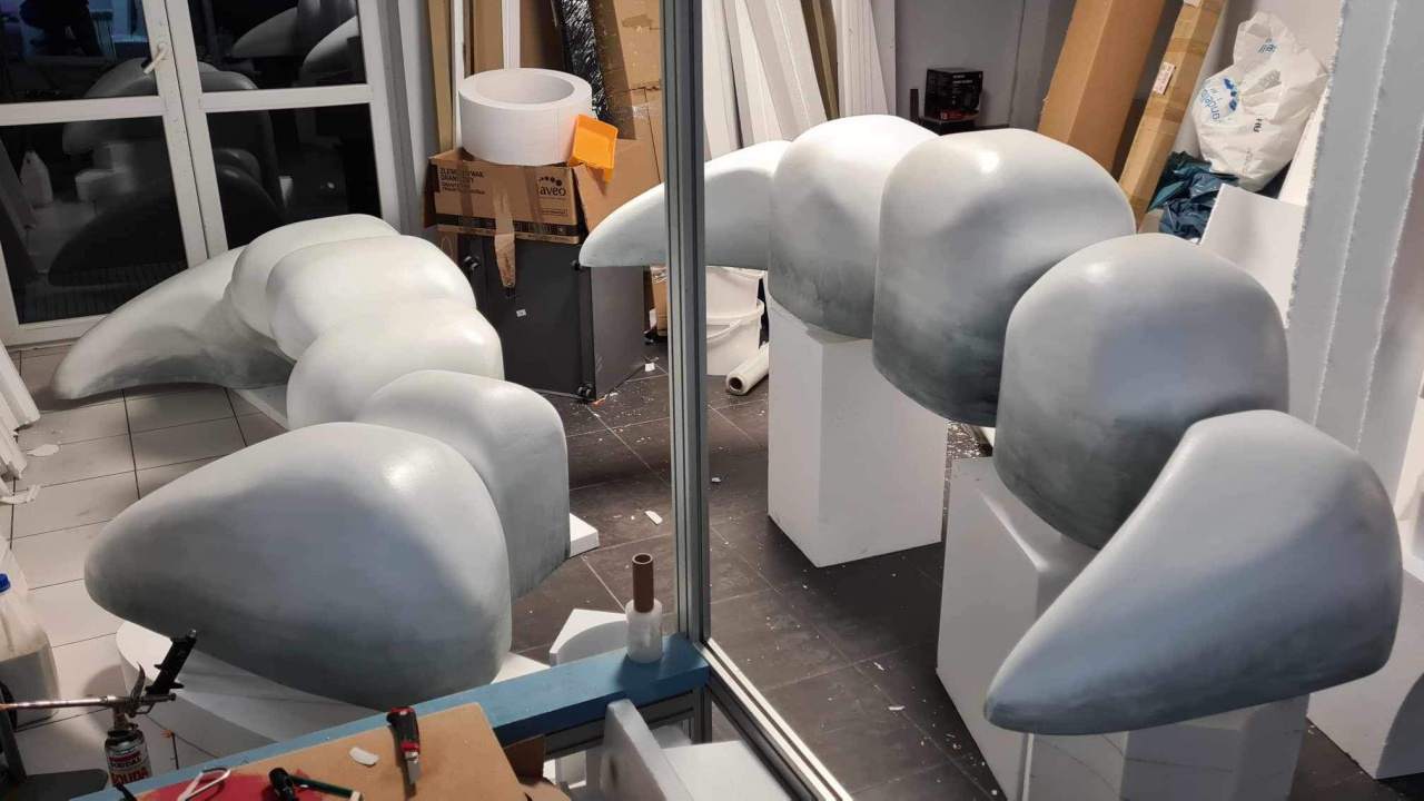 zęby 270 cm szerokości