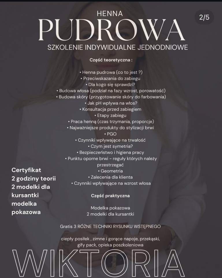 szkolenie jednodniowe - henna pudrowa