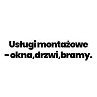 Usługi montażowe - okna,drzwi,bramy. - logo