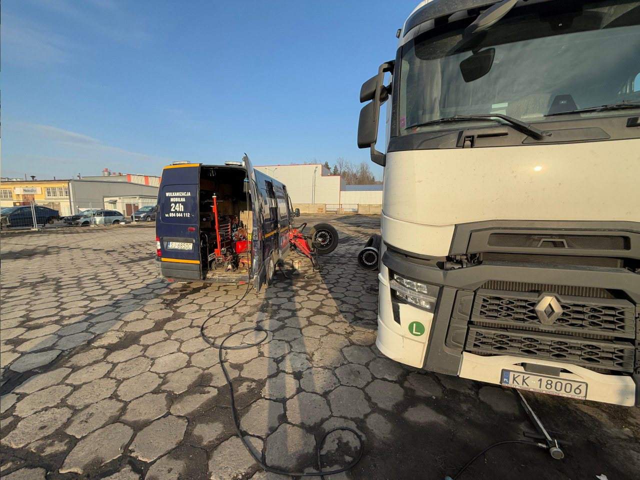 wulkanizacja mobilna dla tirów