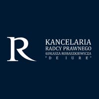 Kancelaria Radcy Prawnego Łukasza Robaszkiewicza "DE IURE" Łukasz Robaszkiewicz - logo