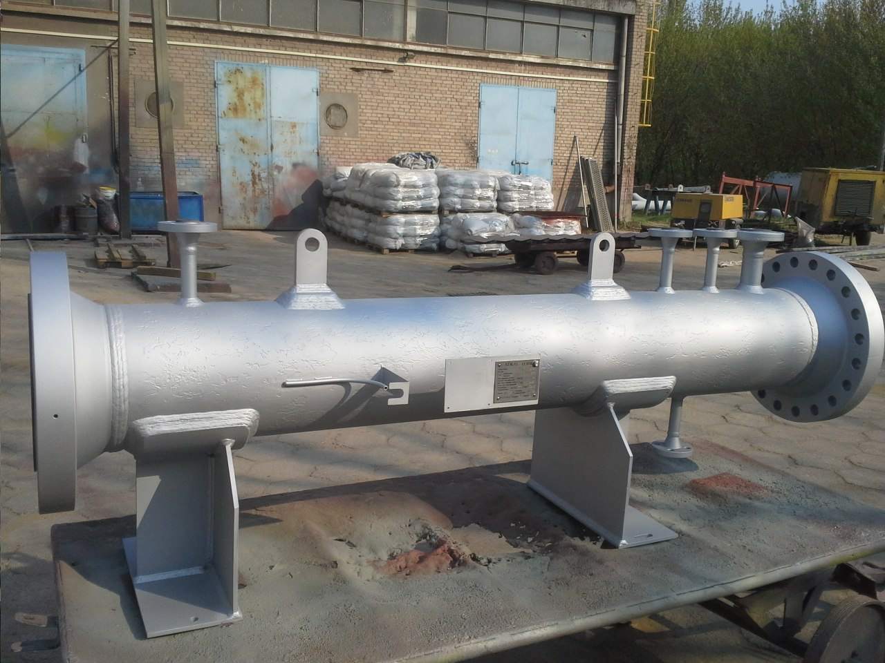 Konstrukcja plus podgrzewacz DN200 stal węglowa (P265GH)