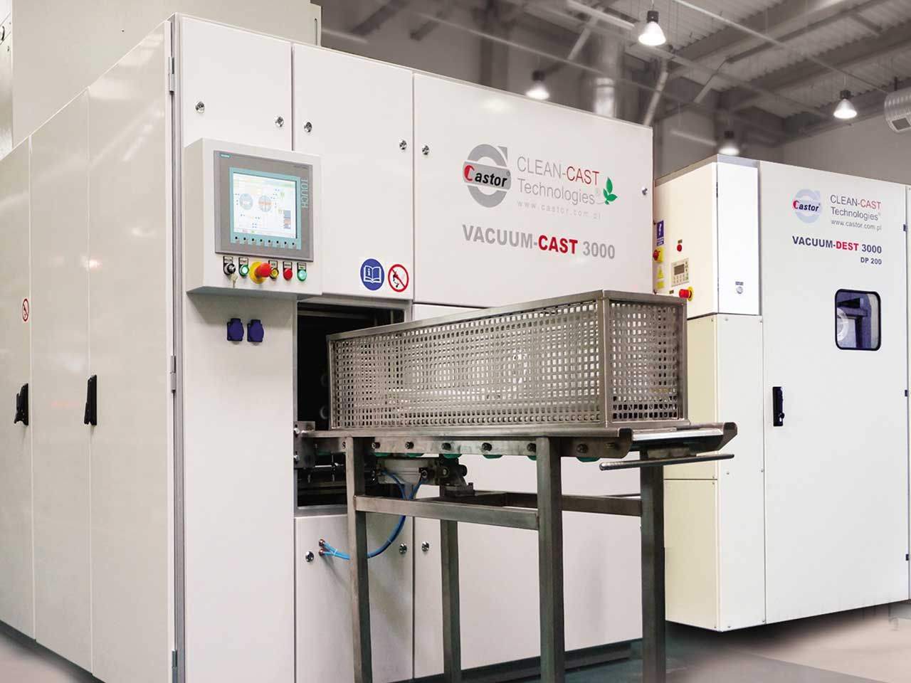 automatyczna myjnia z pełną kontrolą procesów czyszczenia, suszenia i recyklingu medium myjącego