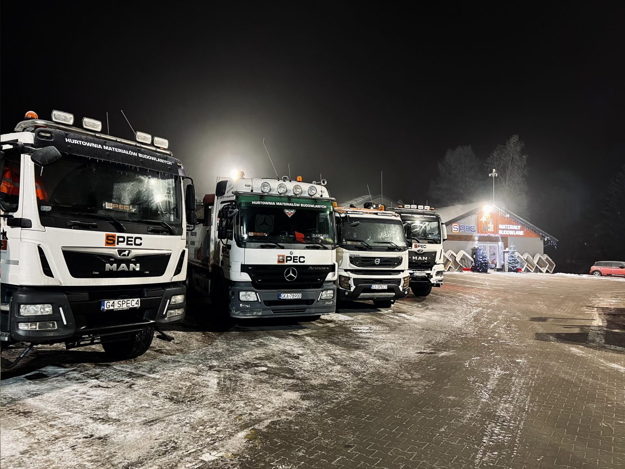 transport materiałów budowlanych