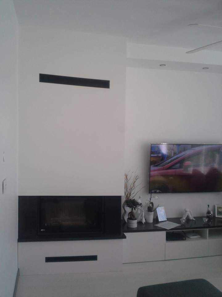 Kominek nowoczesny, piękny wystrój