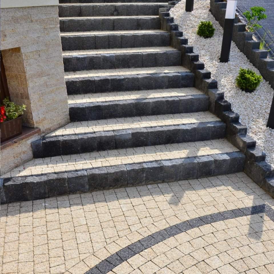 kostka brukowa na schody