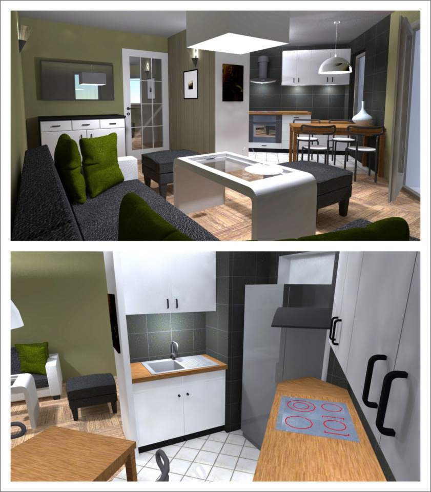 projekt salonu i kuchni