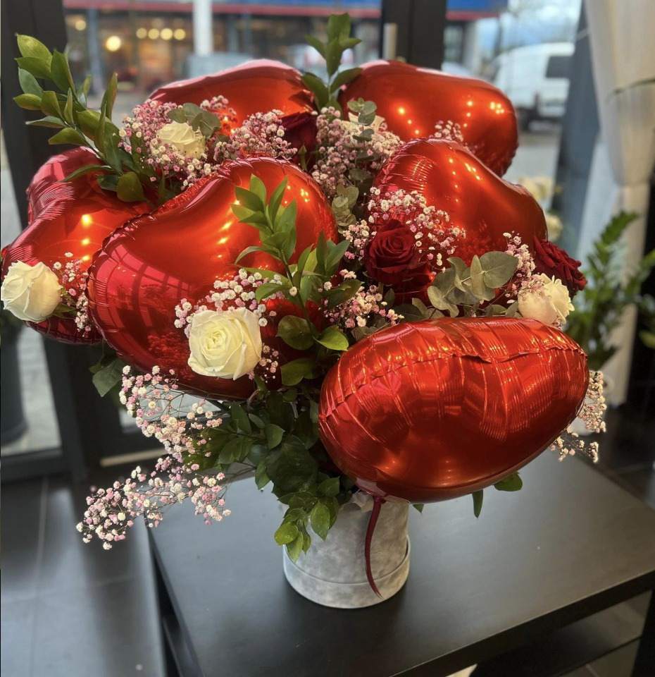 kwiaty na walentynki