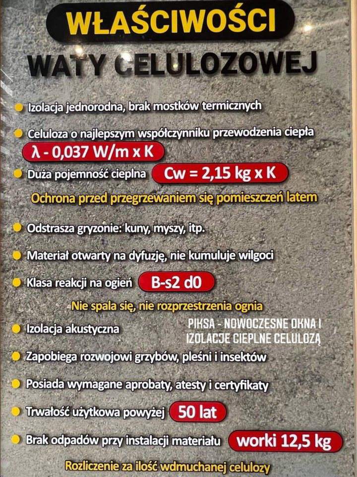 izolacje celulozą