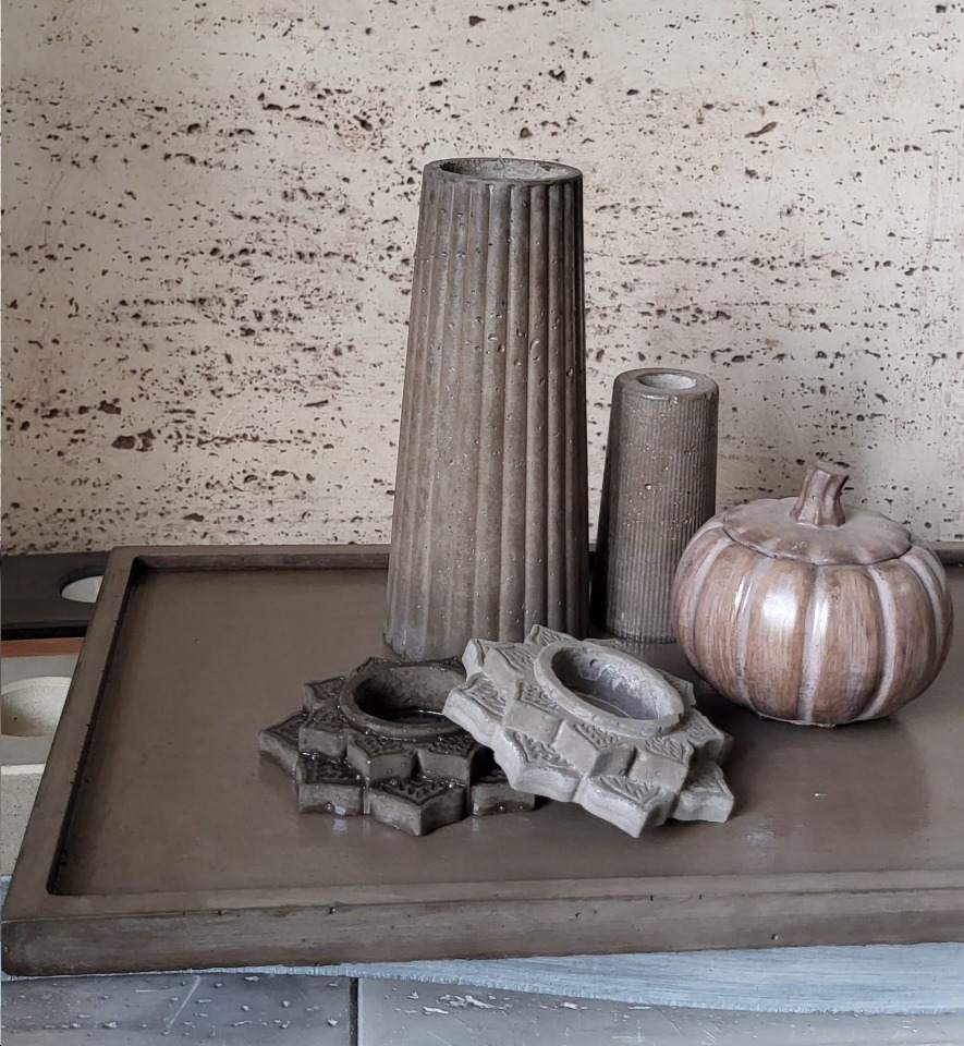 artykuły dekoracyjne z betonu