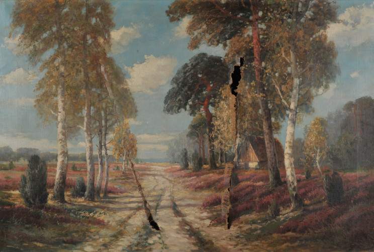 dzieło sztuki przed renowacją