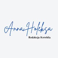 Anna Holeksa Redakcja. Korekta - logo