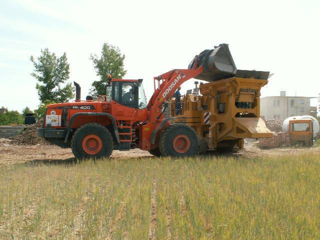 kruszenie gruzu ceglanego